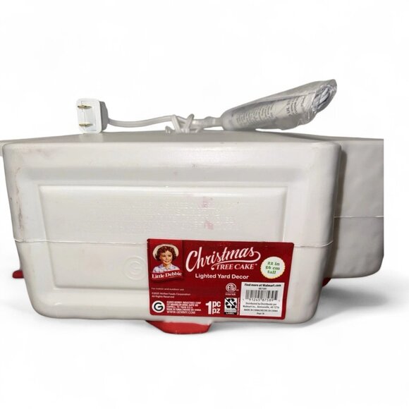 Little Debbie Christmas Tree Cake Blow Mold LED Lighted 22 Inches Tall NEW HTF - Picture 6 of 7